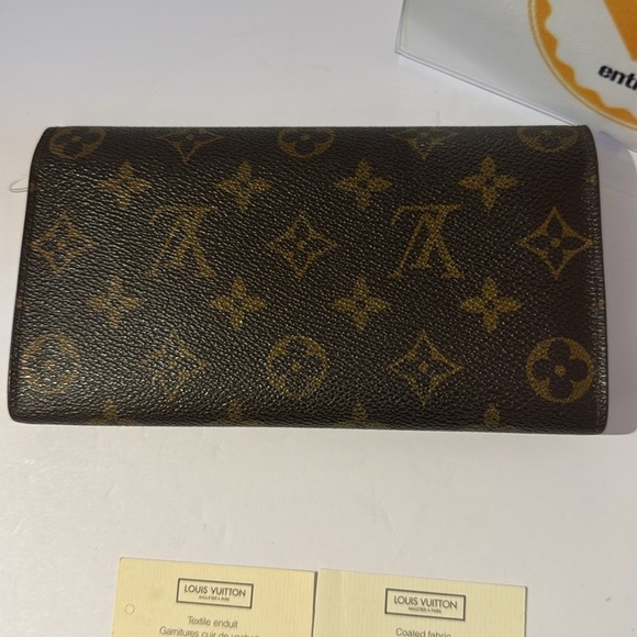 Louis Vuitton Sarah Brown Monogram Wallet w/Authenticity Certificate - Picture 6 of 9